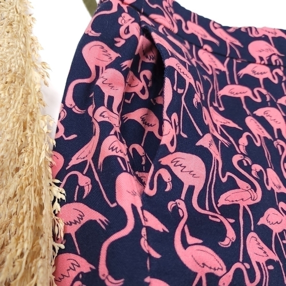 J. Crew Navy Pink Flamingo Shorts Size 4 - Picture 3 of 11